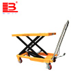 0.8ton Factory supply hydraulic movable hand lift scissor table for sale